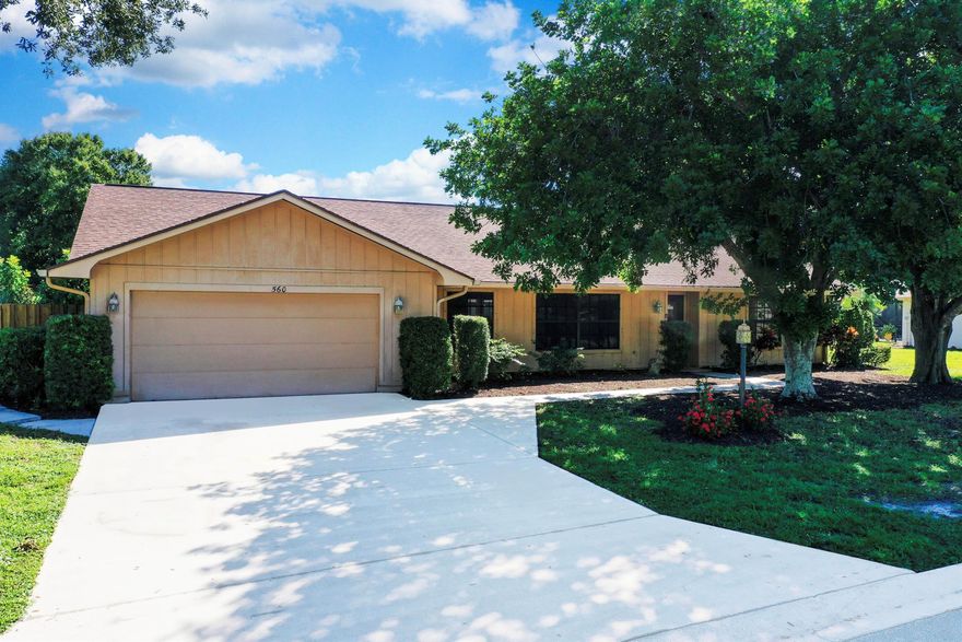 Prime location meets spacious layout in this spick-n-span 3-bedroom, 2-bathroom, 2-car garage home, tucked within Forest Park, a hidden gem community of 101 residences. The functional floor plan is highlighted by split bedrooms for privacy, an open design, and a large, light-filled enclosed sunroom for year-round use. New LVP flooring covers the bedrooms, baths, and sunroom, complementing the sparkling ceramic tile in the main living and dining areas. The home is freshly painted and offers a clean, neutral, and meticulous backdrop. Outside, the large, fenced yard is ideal for relaxation and gatherings, offering plenty of room for a pool. Situated just minutes from Vero's beautiful beaches, the Intracoastal Waterway, shopping, dining, and golf, this is a truly desirable place to call home!