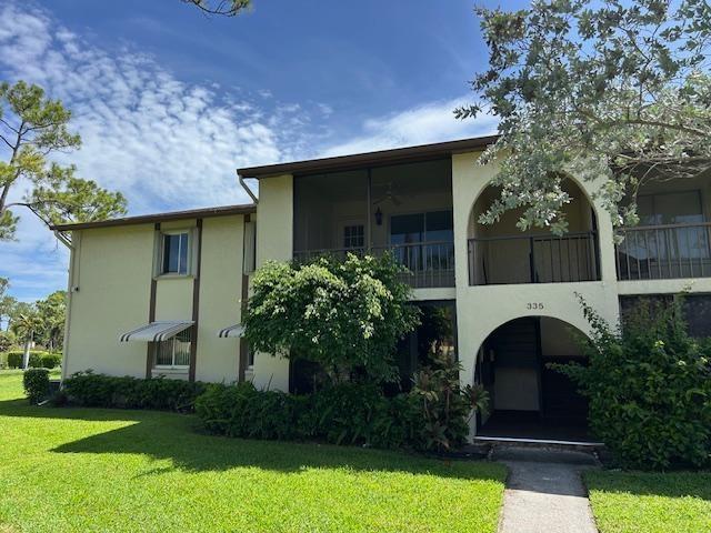This is a GREAT !! 2 bedroom 2 bath on the second floor. All freshly painted and has Hurricane Accordian Shutters all around the outside windows. There is a great outside screened in patio that overlooks the yard - very relaxing !! Everything is ready to move right in. All you need to do is decide what type of flooring do you want to install. All flooring has been removed and is ready for you to put on your personal touch. Tile, Carpet, Wood floors, all completely up to you, cost is only a few thousand dollars to have done. Once you lay the floors you have picked out, move in and go to bed. We have priced this home way below market value to give the new owner a few dollars to get their new floors in. This home is priced to move. Minutes to restaurants, shopping, the Beach, 95 and turnpike.