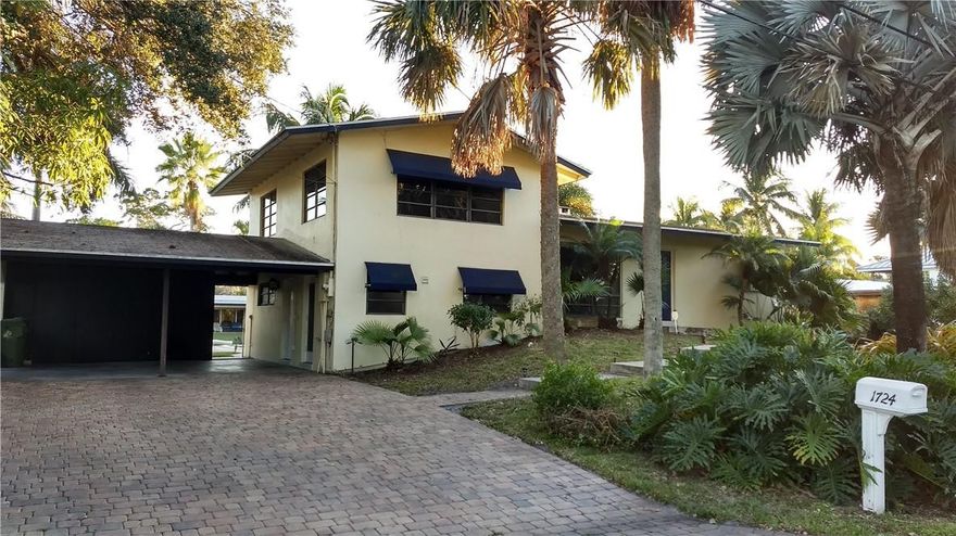3 bedroom, 2.5 bath tri-level home in Gill Isles, 80 FEET OF UNLIMITED OCEAN ACCESS WATERFRONT! This property has 2 zones of central a/c and heat, volume and exposed beam ceilings, recessed lighting, granite countertops & stainless appliances (new SS refrig included), tile and wood floors throughout, pool with recent finish and waterline tile, child safety fence, wood burning fireplace, Upgraded electrical breaker panel and service to property, 2 car carport can be converted to 2 car garage, double wide and double deep paver driveway, fruit trees, water & power at dock. Only Tri-Level home available in Gill Isles. Motivated sellers dissolving business partnership.