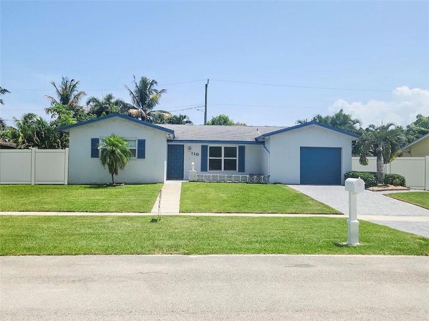 Shows Great! This bright and open floor plan offers flexible living with a large family room that can easily serve as a 3rd bedroom with full bath. Enjoy a beautiful fenced yard with sparkling pool and patio—perfect for entertaining! Updated throughout with impact windows, recessed lighting, and crown molding. Spacious eat-in kitchen features wood cabinetry and stainless-steel appliances. The primary suite includes a walk-in closet and remodeled bath. Pool and patio recently redone, brand-new roof, and new paver driveway & walkway. Oversized 1-car garage. Fantastic East Boca neighborhood with sidewalks—just minutes to shopping, restaurants, and the beach!