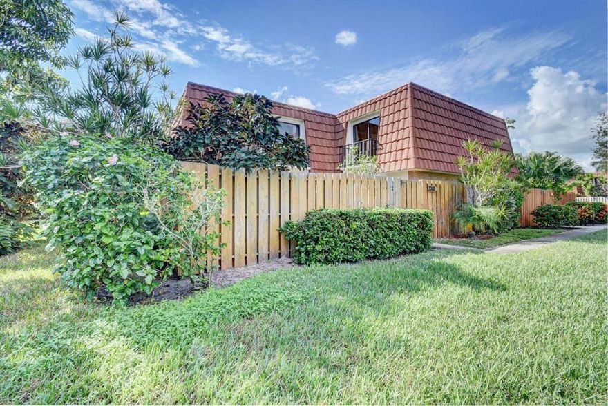 Welcome to this nicely appointed two story town home. This home features stainless steel appliances, upgraded cabinetry, and granite counter tops. Spacious floor plan suits most. Open patio is perfect for entertaining alfresco. Both bedrooms are located upstairs and offer privacy. Pets under 25 pounds are welcomed. Relax and enjoy Florida's year round outdoor lifestyle as Spanish Wells community offers a sparkling pool and tennis courts. Easily access both the Turnpike and I-95 from this centrally located property. Contact listing agent for details and call this property home today.