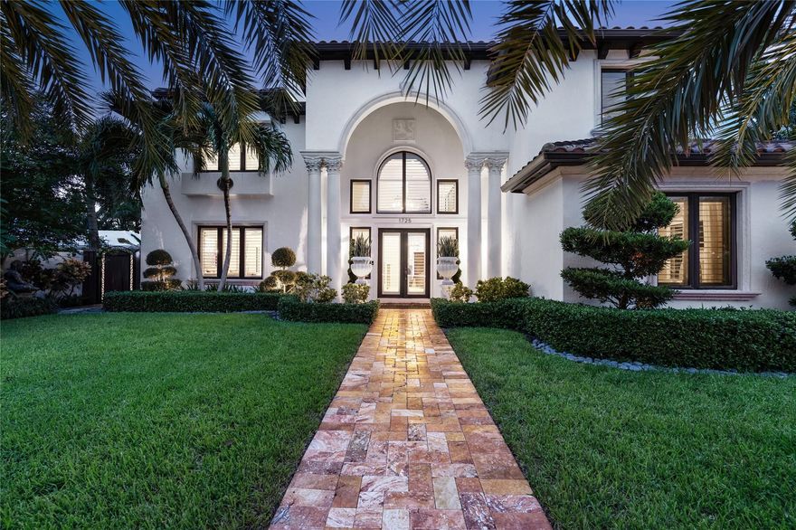 Renovation in 2021-2024, Won Fort Lauderdale's 2021 Renovation WOW award. 5 bedroom 5.1-bath, den + 2 car AC'd garage on a coveted, Private .26 Acre corner lot in sought-after Coral Ridge. Alexa smart automated, Balcony upgrade (2022), landscaping (2023), Chefs Gourmet kitchen (2023), top appliances, including Miele coffee maker, Thermador gas range + steam oven, U line ice maker, Dacor wine dispenser, On Tap Water dispenser for Filtered flat, sparkling & hot water. Oversized Primary Bedroom, bath (2024), California closets (2024) & 2 walk in closets. Salt water Pool with new heater (2023), Pool Pump (2022) & AC cabana pool bath. Impact Windows & Doors, house generator & HD security system. Minutes from beaches, dining, & in highly desirable Bayview school district.