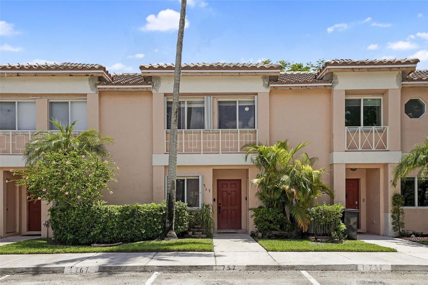 Priced to sell! This beautifully updated 3-bedroom, 2-bathroom “Baja” model townhouse located in the highly desirable gated community of Malibu Bay at Chapel Trail. This charming home features a brand-new roof, a remodeled kitchen with granite countertops and 2023 Whirlpool stainless stee range & microwave. The open layout includes updated flooring throughout, recessed lighting, and a full-size Maytag 2023 washer & dryer. Unique pull-down attic ladder offers additional storage access. Enjoy the enclosed patio with peaceful garden views, perfect for relaxation. Accordion shutters offer storm protection. Community amenities include a clubhouse, pool, gym, and tennis courts. As a resident, you also have access to Rose Price Park with plenty amenities. A+ School District.