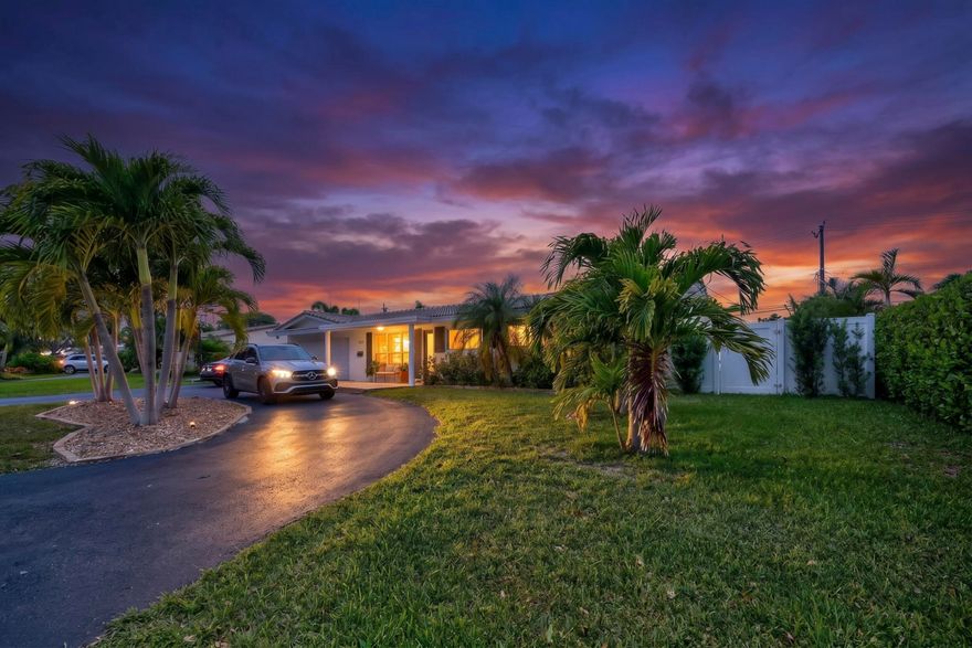 Located in the heart of Lighthouse Point, this generous-sized home offers a split four bedroom, three bath floor plan.  This has been a fabulous family home. The residence has been substantially & attentively remodeled over the years and not just kitchens & bathrooms. Enjoy morning coffee and an evening glass of wine under your finely appointed lanai overlooking the pool.  Unlike other smaller lots in the area, this lovely home is a 10,000 square foot lot. Conveniently close to the Lighthouse Point Marina, fine dining, shops, and Whole Foods. Near the Marina is where it's at!
