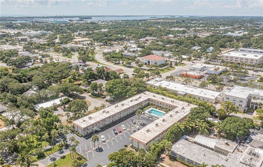Located in the heart of downtown Vero Beach, tucked away just outside the Vero Beach Country Club, sits this hidden gem 2 bedroom, 2 bath top floor condo in 55+ community with pool, BBQ and picnic area. Centrally located close to the beach, restaurants, shopping, medical and golf courses. Available on an annual basis and offered furnished. Small pet allowed at owner's discretion. Washer/dryer on floor.