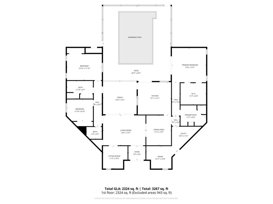 A magical retreat tucked into .74 acres of lush landscaping. This thoughtfully designed home centers around the pool and outdoor living spaces, featuring elegant travertine tile that enhances both beauty and functionality—perfect for relaxing or entertaining. Recent updates include a new roof installed in 2024 and refreshed baths. The kitchen offers abundant storage with pull-out drawers, a pantry, and newer double ovens. Best of all—NO HOA!