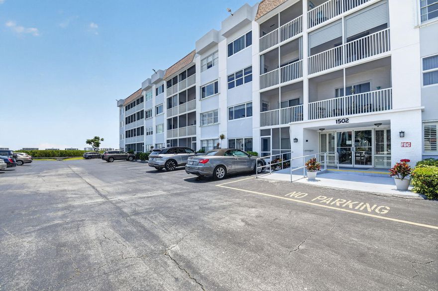 Experience sophisticated coastal living in this exquisitely remodeled 2-bed/2-bath condo, perfectly positioned on the second floor with northeast Intracoastal views. Impact glass windows flood the open-concept living space with natural light, highlighting wood-look tile flooring, custom wood cabinetry, granite countertops, and premium LG appliances. Both luxurious bathrooms feature walk-in showers, and both bedrooms offer ample walk-in closets. Located in a secure, gated senior community, residents enjoy a resort-style heated pool with direct Intracoastal view, beach area, community room with billiard table and saunas - an elegant sanctuary for waterside living. Relax on your large screened-in balcony or drive to nearby restaurants, shops, and beaches.  Minutes from I95 and the airport.