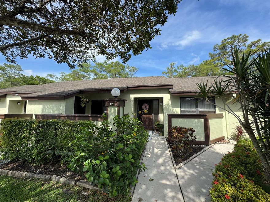 Spacious and open convertible unit with two bedrooms and two baths and room to enclose a third bedroom.  Covered and screened rear patio and open front porch.  Parking right by door, quiet community with clubhouse, two community pools and fitness center.  Professionally managed with reasonable fees.  Close to shopping, parks, houses of worship and more.