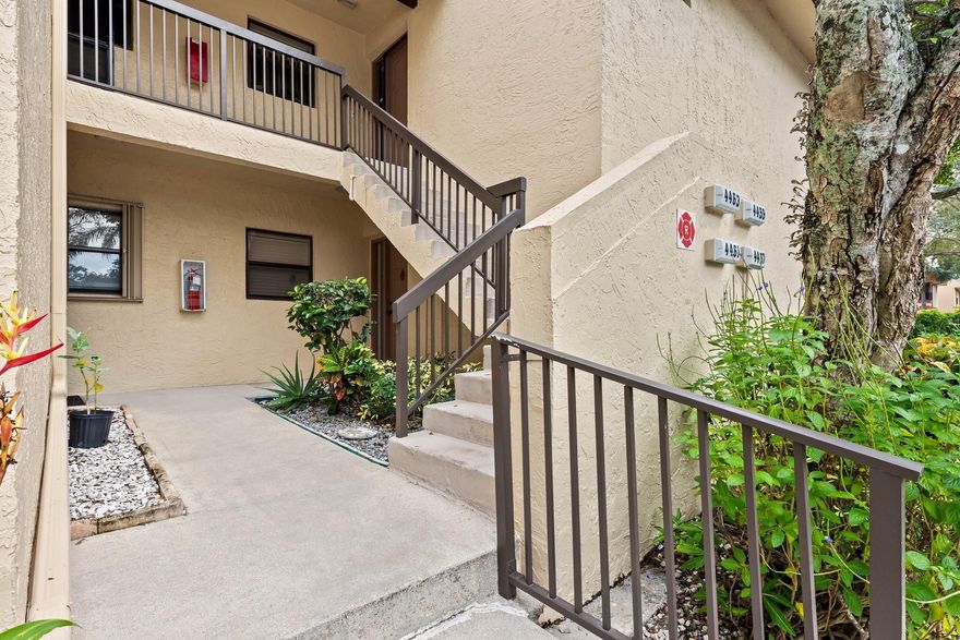 Charming first floor, MOVE-IN ready condo in Township development!!! 2 bedrooms, 2 full baths, beautifully updated kitchen complete with stainless appliances. Newer roof, A/C 2024, water heater 2024. Updated flooring throughout. Enclosed patio can be used as home office, playroom, or third room.  WASHER and DRYER inside unit. Minutes from popular shopping and major highways. Association requires 10% down.