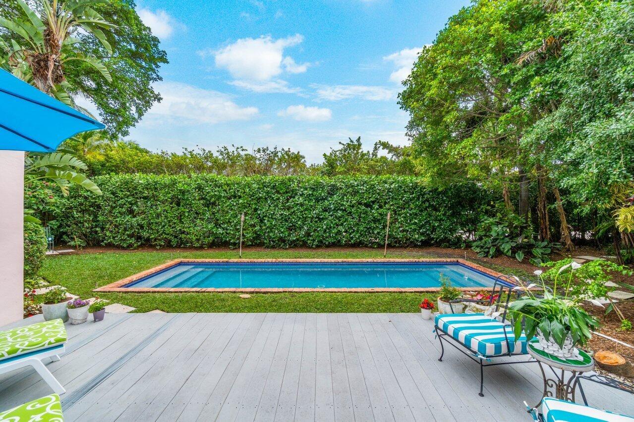 Offered seasonally at $24,000/month and annually at $15,000/month. Charming and updated beach bungalow nestled on the North End of Palm Beach just three houses in from the ocean. Enjoy the privacy of the North End beach with one of the most beautiful beach accesses on the Island only a few steps from your door. The 3 bedroom, 2 bathroom home has been meticulously renovated with new floors, stainless steel appliances, updated fixtures and more. French doors open up to a well-manicured outdoor entertaining area with tropical landscaping and a pathway that leads you to a refreshing pool oasis. Experience the exclusivity of the North End in classic Palm Beach fashion.