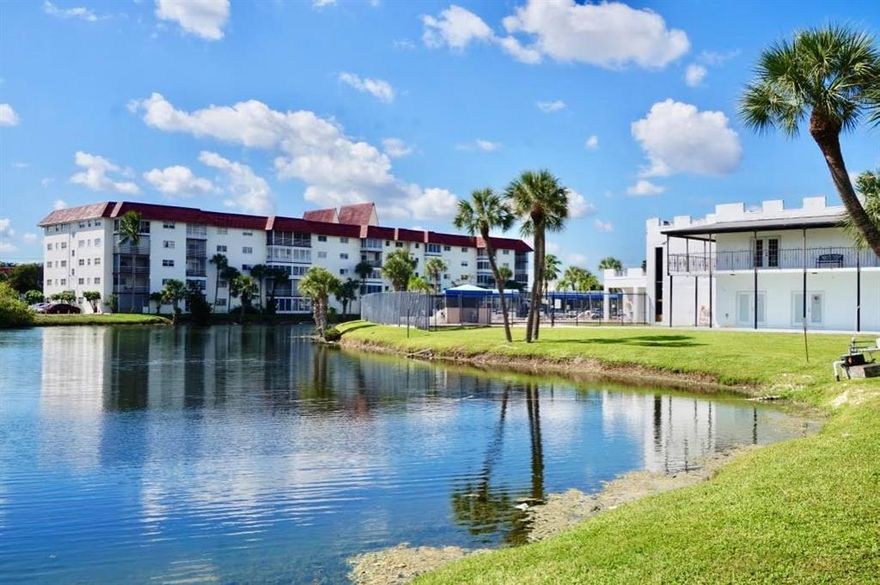 This beautiful  1 bedroom 1.5 bath condo feels like home. Very quiet and well maintained 1st-floor condo unit in Castle Gardens. Secured building with the telephone entry system, and key fob for residents.  Located in Central Lauderhill closed to shopping, restaurants, and public transportation. Swimming pools and shuffleboard courts are well-lighted for evening play with walking areas and views of the Lake. Tile floors, enclosed patio with outside exit.     A 55+ community. Maintenance fees include water, pest control, all amenities, gym, billiards room, bowling, and courtesy transportation.  The unit is vacant and easy to show using Showing Time. UNIT SOLD AS-IS. NO WARRANTIES OR REPAIRS. A credit score of 720 is required.