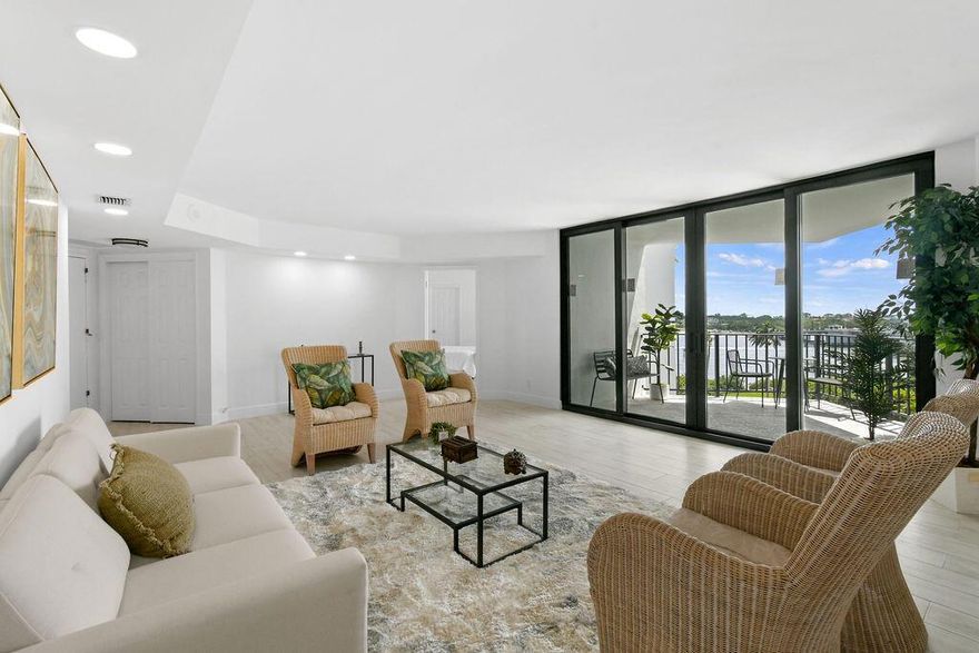 Completely turnkey condo with water views from every angle! This condo has been completely and meticulously renovated, and features a brand new kitchen with new appliances, a new A/C and water heater, impact glass, and renovated bathrooms. This light and bright condo offers a spacious balcony with views of the intracoastal and Palm Beach Island! Portofino is ideally situated just minutes from the beach, Palm Beach Island, and downtown West Palm Beach. Option of fully furnished or unfurnished! 

Dock located down the street with options to buy or rent spaces.