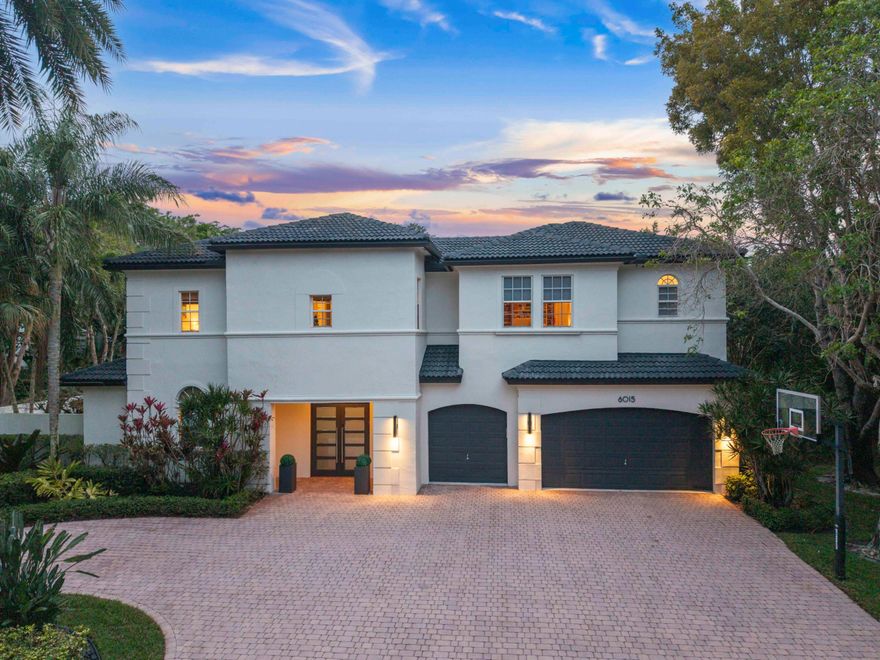 Rare opportunity in the private, gated community of In The Pines—only 17 homes! Stunning courtyard entry with pool/spa and a separate guest house with full bath perfect for office, gym or guests. Circular driveway and double door entry set the tone for this elegant estate. Inside, the home features 6 bedrooms + 4.5 baths with marble floors throughout. The stunning, newly remodeled chef's kitchen impresses with leathered granite counters, large center island, wine refrigerator, soft close cabinetry, double oven, and convection microwave. Brand new guest bath. The primary suite is on the main level, offering a custom walk in closet and spa style bath with jacuzzi tub, separate shower, and separate vanity area. Upstairs includes 4 bedrooms with Jack and Jill bathrooms.