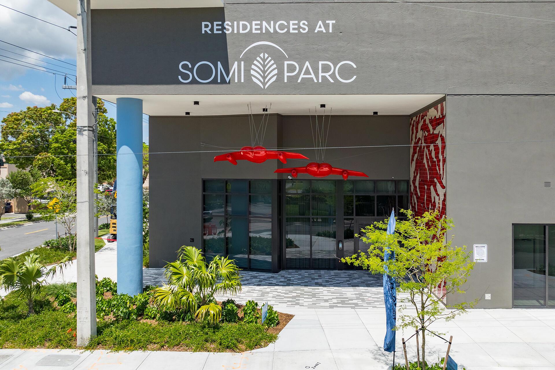 Enjoy modern conveniences while living in a park-like setting. Outdoor amenities include a dog park and covered gazebo along with nearly one-acre of central green space. Indoors you'll find a clubroom equipped with arcade games and large-screen TVs adjacent to the landscaped courtyard. Residences at SoMi Parc also offers a state-of-the-art fitness center and multiple convenient spaces for remote working and private conferences.