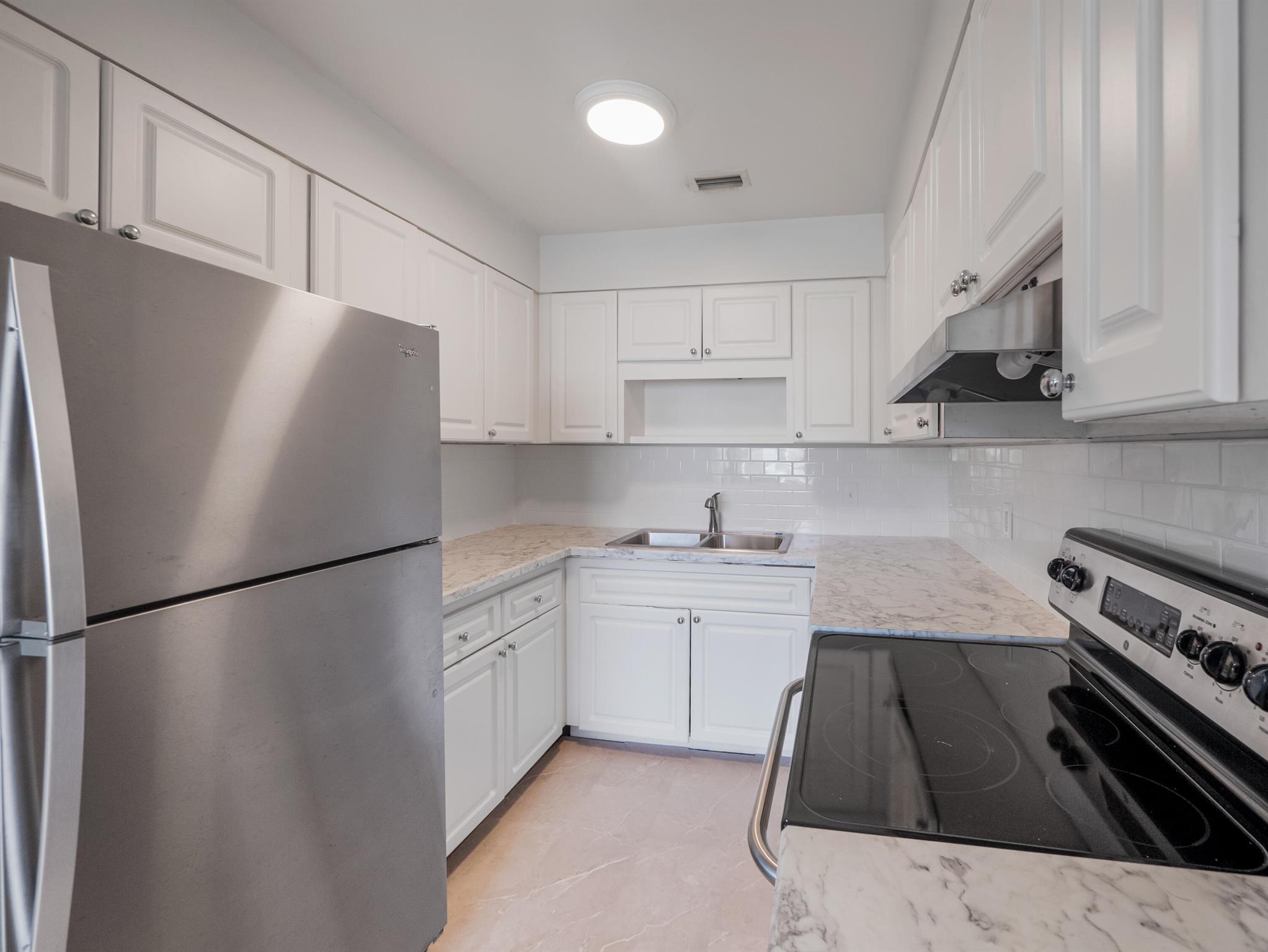 Presenting a beautiful 2 bedroom 1 bathroom condo located east of US1 in the conveniently located Castlewood Condominium. As you enter your second floor residence you will be impressed by the life tested open floor plan. This condo has been totally renovated top to bottom. 2 Bedrooms, 1 bath. End Unit. Incredible location, right by the water in the heart of north palm beach.