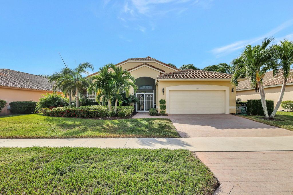 Photo of 487 NW Blue Lake Drive, Port Saint Lucie, FL 34986 (MLS # R11046359)