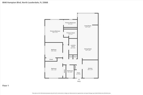 Tiny photo for 8040 Hampton Boulevard #306, North Lauderdale, FL 33068 (MLS # B26010850)