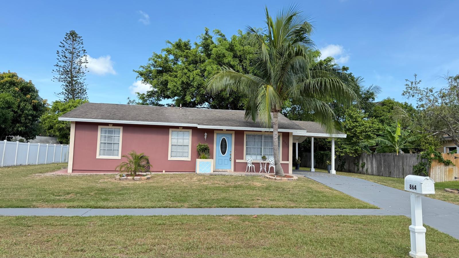 Located in a quiet residential neighborhood, this well-maintained single-family home offers 3 bedrooms, 2 bathrooms, a screened-in porch, a fully fenced backyard, and a convenient carport--perfect for long-term living. The home includes a functional kitchen, indoor laundry with washer and dryer, and spacious bedrooms. Conveniently situated just minutes from Port St. Lucie's beautiful beaches, state parks, PGA Village Golf Resort, Clover Park (home of the NY Mets Spring Training), shopping centers, dining options, and major highways including I-95 and the Florida Turnpike. Available for long-term rental (minimum 12-month lease), unfurnished or fully furnished at $3,000/month. ...