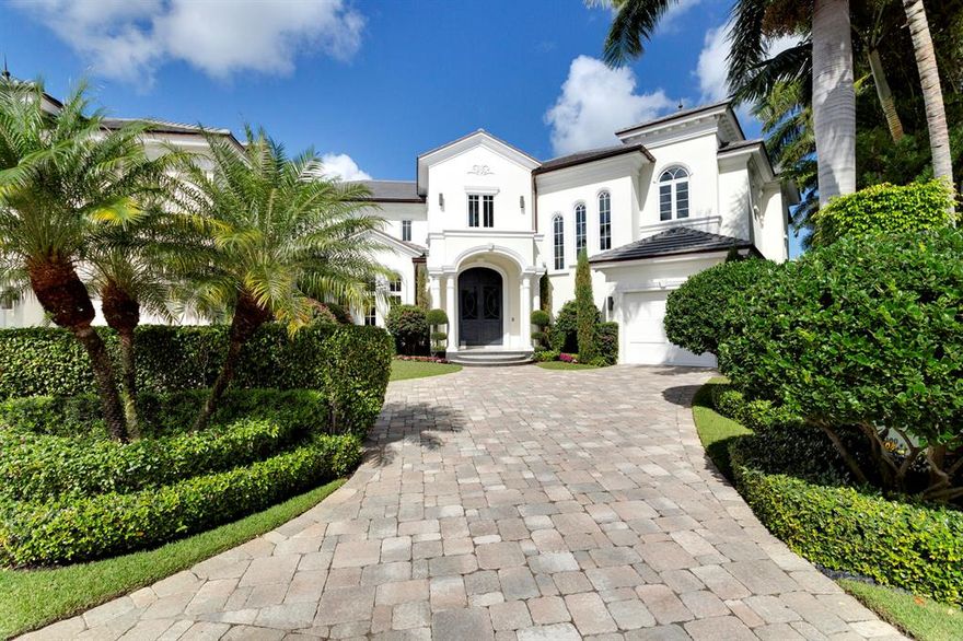 Gorgeous protected views overlook the Deepwater to the Intracoastal and natural parklands from this beautifully landscaped Modern-inspired estate on 185+/- feet of shoreline, one property from the point, with yacht dockage plus a floating dock for other water craft.  Outdoor entertaining is at home in the resort-like waterfront haven featuring a saltwater heated infinity pool with overflow spa by the open-air living room with a fireplace, summer kitchen, and retractable screens.  The adjacent property is additionally available, giving the option to create a sprawling compound on 300ft of protected dockage just minutes away from Boca Raton Inlet. DISCLAIMER: The written and verbal information provided including but not limited to prices, measurements, square footages, lot sizes, calculations and statistics have been obtained and conveyed from third parties such as the applicable Multiple Listing Service, public records as well as other sources. All information including that produced by the Sellers or Listing Company are subject to errors, omissions or changes without notice and should be independently verified by any prospect for the purchase of a Property.  The Sellers and Listing Company expressly disclaim any warranty or representation regarding all information.  Prospective purchasers' use of this or any written and verbal information is acknowledgement of this disclaimer and that Prospects shall perform their own due diligence.  Prospective purchasers shall not rely on any written or verbal information provided when entering a contract for sale and purchase.  Some affiliations may not be applicable to certain geographic areas. If your property is currently listed, please do not consider this a solicitation. In the event a Buyer defaults, no commission will be paid to either Broker on the Deposits retained by the Seller.  "No Commissions Paid until Title Passes."  Copyright 2019 Listing Company. All Rights Reserved.