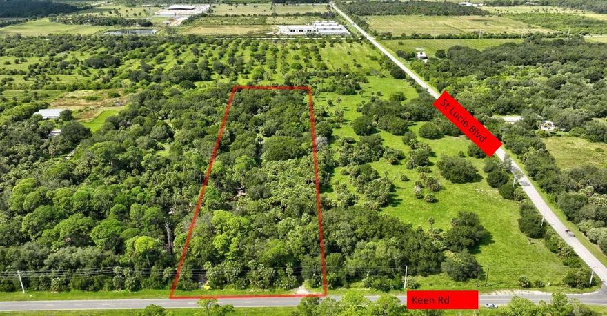 Discover a rare investment opportunity in one of Fort Pierce's most rapidly developing corridors. This expansive 10-acre parcel has recently been rezoned to Industrial Light, opening the door for a wide range of commercial and industrial uses. This land is seconds from the Treasure Coast Airport.   Strategically located in a high-growth area over the next few years, this property is surrounded by several upcoming developments. Making it an ideal site for forward-thinking investors or owner-users looking to capitalize on the area's booming expansion.  The owners are also open to doing a JV development, or outdoor storage or small bay warehousing.