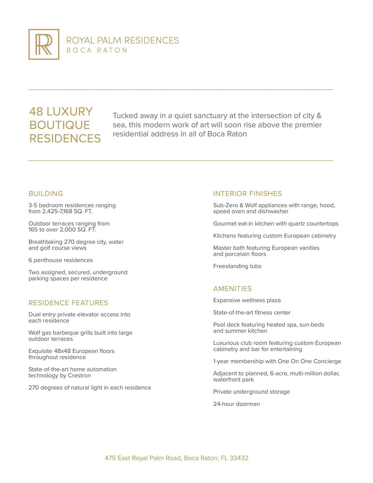 Royal Palm Residences - Residential