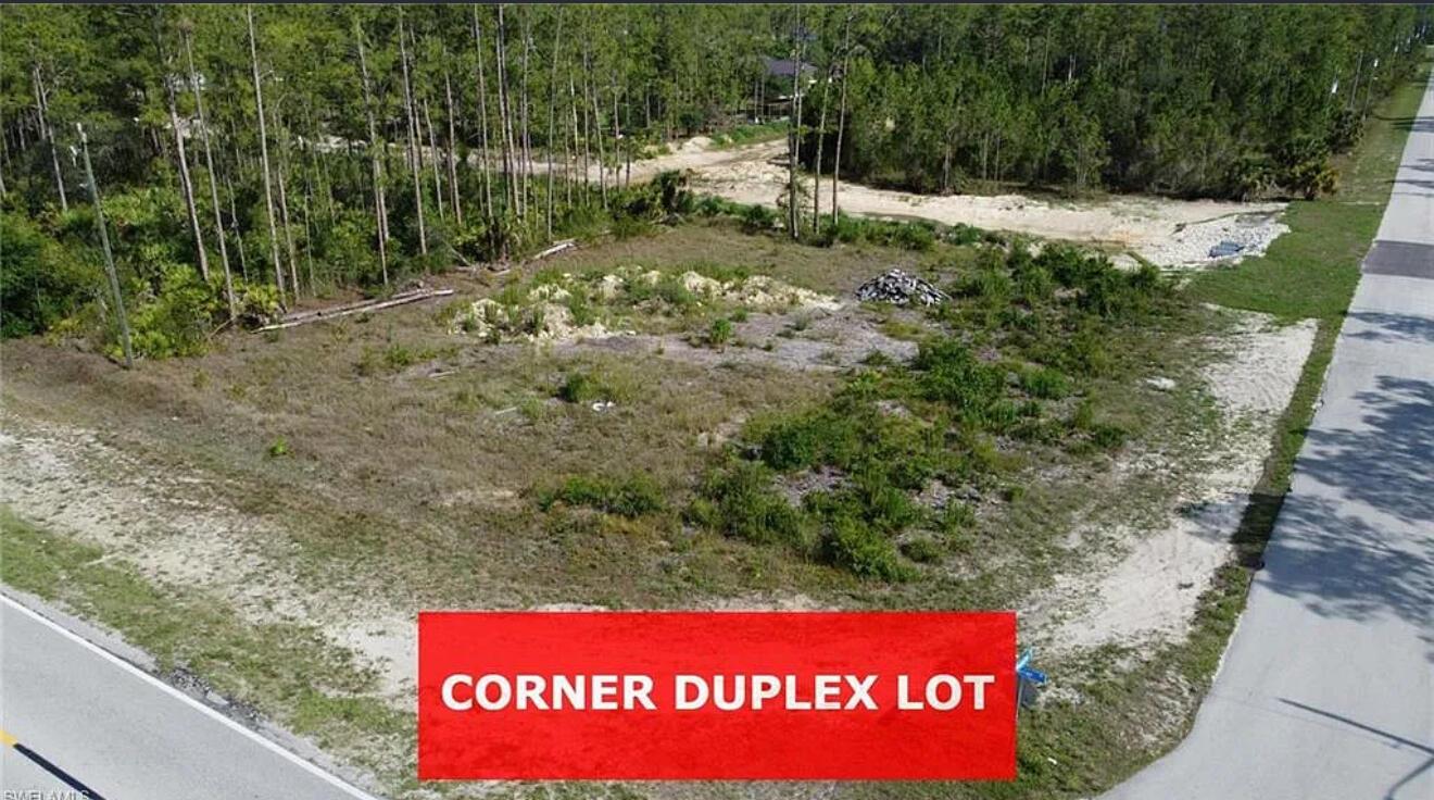 *** DUPLEX ZONED CORNER LOT, and already CLEARED in a Prime Location! Large, oversized lot at .43 acres. Environmental report available showing this is a 100% upland lot with no turtles. This highly sought-after CORNER duplex lot is situated in the increasingly popular area of Lehigh Acres. The lot backs up to a canal, creating a wider feel with easement space, and its corner position adds even more size. Zoned for duplex or single-family homes, the area is booming with new duplex construction--making now a great time to invest. Conveniently located near schools, shops, and RSW Airport, with quick access to Fort Myers Beach, JetBlue Park, Manatee Park, and more.