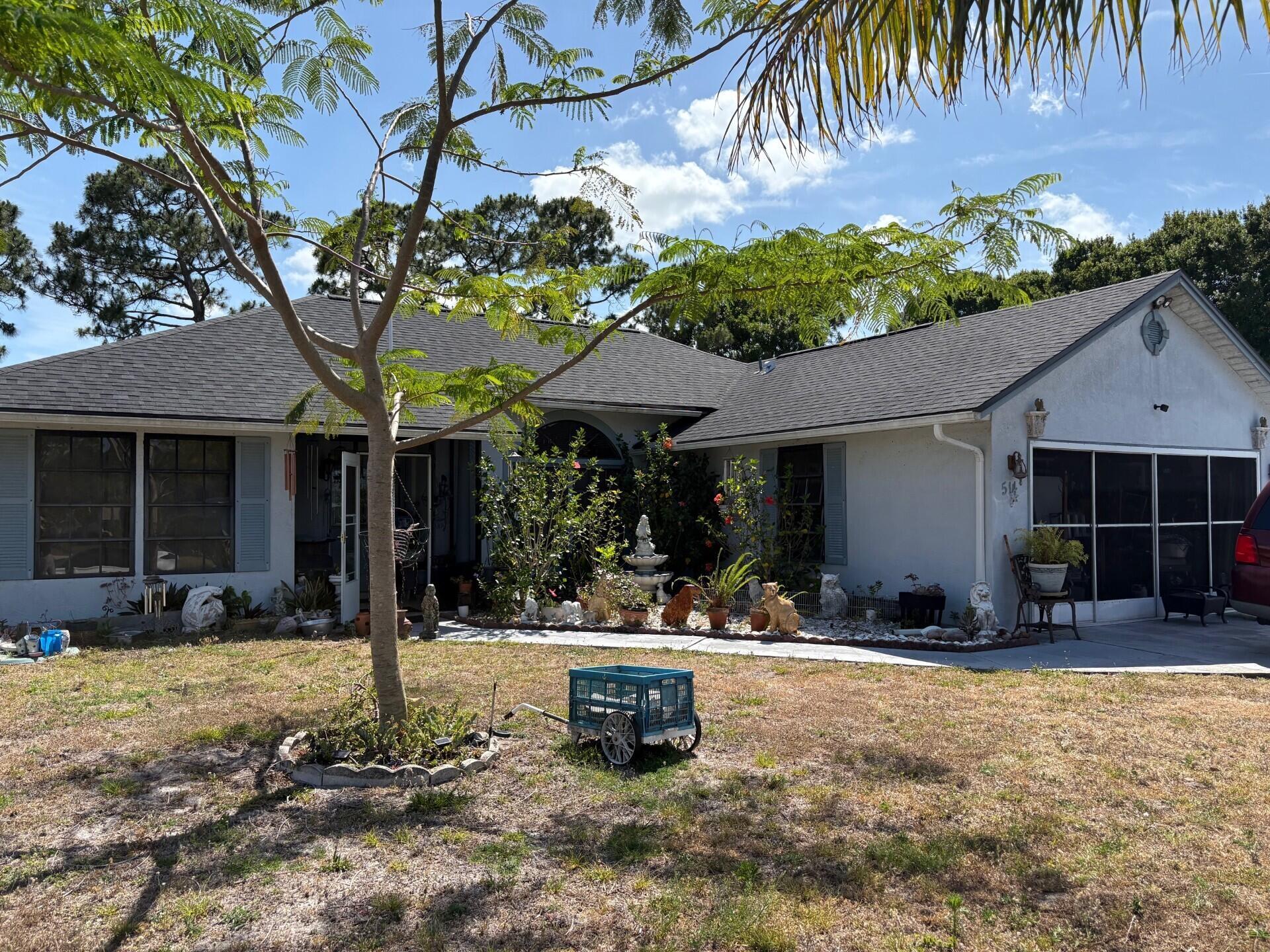 NEW ROOF! Furnished with ALL contents if desired. All appliances included. Large open kitchen. Fruit tress in back. Fenced yard. Well maintained.