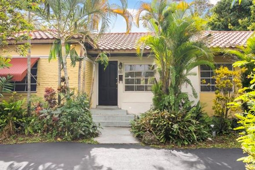 Charming art deco style Miami Shores POOL home on an oversized 11,300 sq ft lot offering 3 bedrooms, 2 bathrooms and 1,616 sq ft of living area. This single-story residence boasts historical art deco features, extended parking at the rear of the property, a half circle driveway for easy access, and sits on a picturesque, tree-lined street just minutes from Biscayne Boulevard, Bayfront parks, schools and the Miami Shores Village amenities. Light-filled living and dining areas flow easily toward a spacious kitchen with generous cabinet and counter space, plus direct access to the luscious outdoor space for entertaining. Split bedroom plan with an ensuite primary bedroom, two additional bedrooms, and a flexible cabana room that works well for guests! Or a home office! The lush, private backyard features mature landscaping, fruit trees and plenty of space. Wonderful opportunity to personalize and update a classic Miami Shores home on a large lot in one of Miami’s most desirable residential neighborhoods. Many buyers appreciate this area for its proximity to local schools, parks, and village amenities. No rental restrictions!