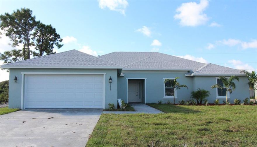 Brand new 4/2.5/2 house with wood plank tile throughout. Open concept split floor plan with high ceilings to allow plenty of room for entertaining. All cabinets are upgraded with soft close doors and drawers. Counter tops in both kitchen and baths are granite. Master bedroom has tray ceiling with his and her walk in closets. Master bath features his and her vanities and sinks as well as a jacuzzi tub and walk in shower. Guest bedrooms are all nice sized with two having walk in closets. Covered porch in the back makes a nice area for outdoor entertaining and there is plenty of room to add a pool.