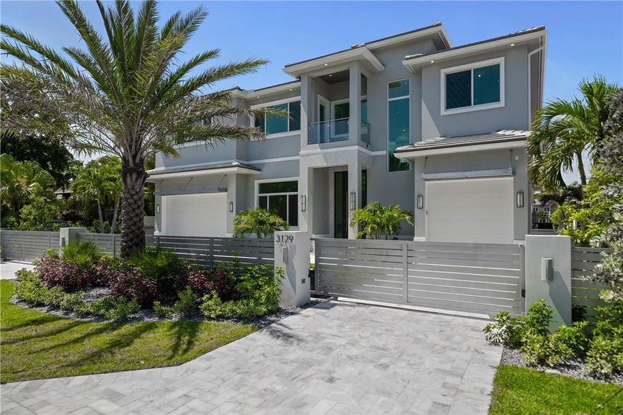 Located on Lake Placid in Lighthouse Point Incredible Views Crafted by ZAHN Builders at 5551 sq. ft. under air, Spectacular Coastal Contemporary design! This brand new home (finished 5/2019) is one of Kind with 6 bedrooms and 6 1/2 baths, 12 ft. ceilings air conditioned patio elevator smart home it also includes Italian Porcelain Tile Thru Out and Air Condition Patio 3 Car Garage.3 Minutes By Boat To The Hillsboro Inlet makes it absolutely perfect for the avid boater or fisherman, and sure to please even the most discriminate buyer