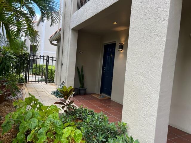 Gorgeous ground floor 2/2 split bedroom condo in gated building. One block from Publix, Kravis Center for the Performing Arts and Rosemary Square. Unit is tiled through-out, freshly painted a light gray, with updated appliances and plantation shutters. Unit comes with one assigned parking space in the caged Garden Residences private section, inside the Sapodilla Garage. 1/2 mile to the intracoastal, 1 mile to the beach. For commuters and travelers, unit is located within two blocks of Tri-rail, and Brightline trains. With easy access to Palm Beach International, the city and the beaches.