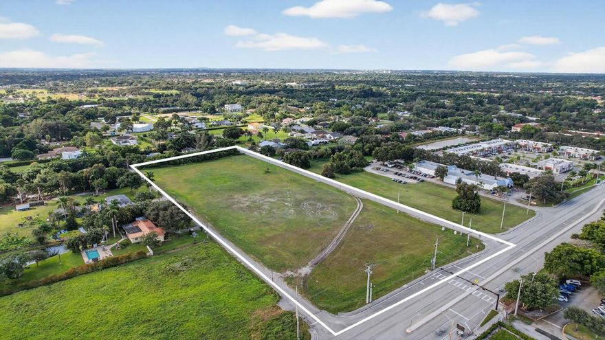 Prime 5.54-acre development site in the heart of Cooper City. Located
just west of the Turnpike and minutes from shopping, schools, transportation, and medical services, these two parcels
offer an exceptional opportunity for residential or mixed-use development. Currently zoned Agricultural & Residential, ideal for building single-family homes or potential rezoning for office use. A rare find in one of Broward County's most desirable communities.