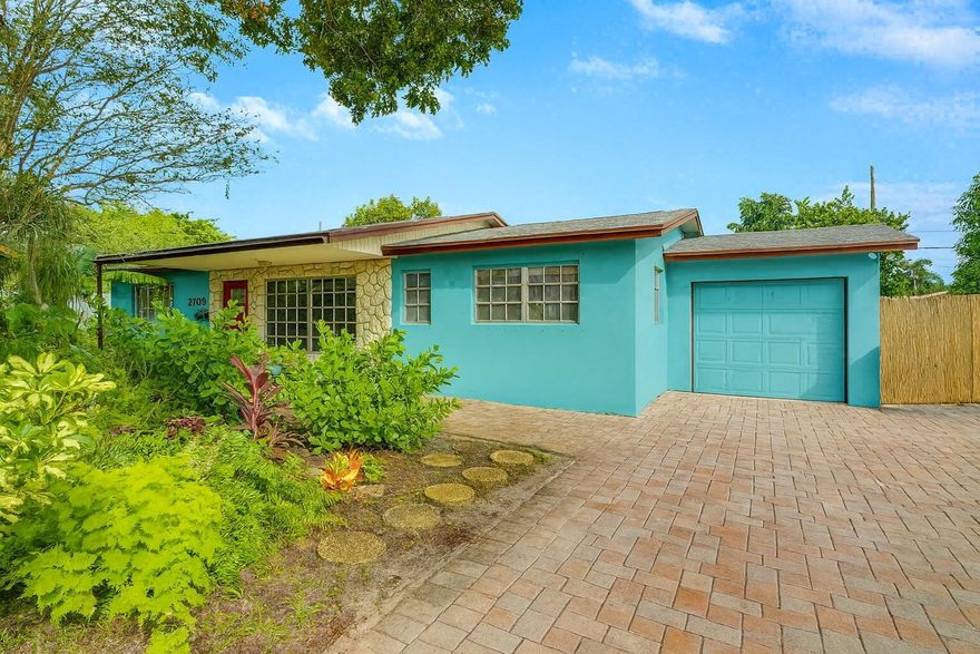 Welcome to this charming 3 bedroom 2 bathroom Florida -style home located in the sought after neighborhood of Bahama Heights. Step inside to an open and bright kitchen featuring quartz countertops, modern cabinetry, and updated appliances. The Ensuite bathroom showcases a walk-in shower with elegant Italian marble wall and floor tile, complemented by a natural marble countertop. In addition one of the bedrooms features a custom walk-in closet with newly installed cabinetry--ideal for those who need extra storage. The laundry room also offers substantial storage with built-in cabinetry. The  outdoor retreat includes a lap-size inground pool, covered patio, and plenty of fenced-in space for family, pets, and gatherings. This home offers a blend of comfort, style, and functional living.