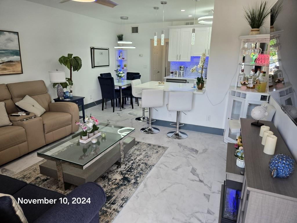 This lovely fully furnished just renovated spacious 1 bedroom and 1 bathroom has washer and dryer in the unit and the best part, located in one of the most prestigious neighborhood and close to everything, Coral Ridge area. Only a few minutes to the beach and shops.