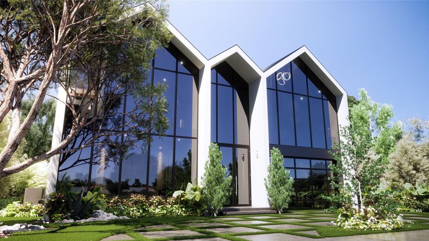 The Epitome of New Construction & Architecture is celebrated in this modern residence. The open concept floor plan w/harmonious spaces, clean lines, natural light from walls of glass & soaring ceilings, provides an unrivaled living experience. Stacking doorways open to bridge indoor & outdoor settings taking advantage of the S. Florida lifestyle at its finest. Relish in the sound of a cascading waterfall from the ceiling of the expansive lanai into the salt water chlorinated pool. The culinary kitchen will please those who enjoy cooking & entertaining with a gas cooktop, upgraded appliances & lrg center island. The primary suite & bath provides the ultimate retreat enhanced by a lrg balcony overlooking the backyard. Mins to. parks, waterways, restaurants & the beach. Sq Ft from architect.