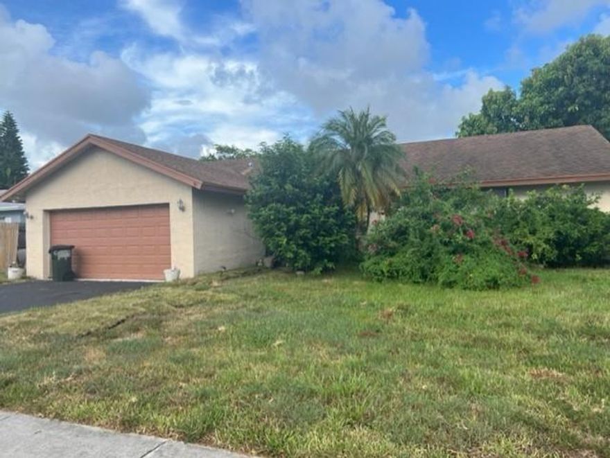 A flipper's dream!!!Home is part of a probate situation in progress.  Needs rehab inside and out. This west Boca home is in a perfect family and kid friendly neighborhood in a great school district.  Split floor plan.. master on opposite side of 3 bedrooms. It may need a lot of love, but is a rare 4 bedroom with a pool in the area. Quiet street and community pool area along with private pool.  Please do not disturb owner.