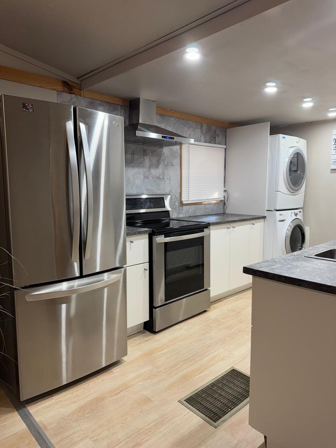 This beautifully renovated Mobile-home is move-in ready! Recently updates with modern finishes throughout, it features a newer roof that offers years of peace of mind.The property also includes, extra space with the potential to expand-perfect for adding another bedroom and bathroom.