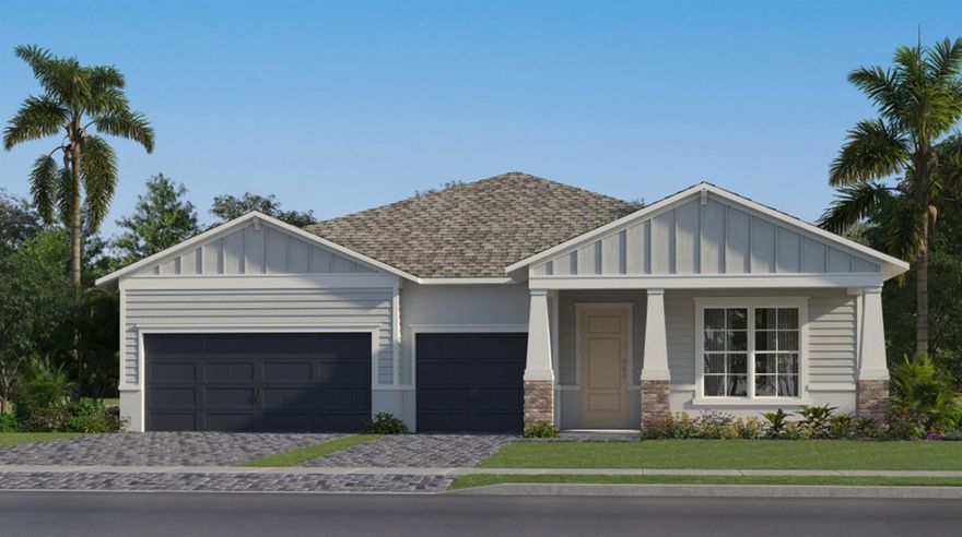 This spacious single-story home features an adaptable flex room and a contemporary open design. The well-equipped kitchen sits between the Great Room and dining room for convenience, while the attached covered terrace provides a rich outdoor space. The owner's suite includes a private bathroom with a walk-in closet.

Prices, dimensions and features may vary and are subject to change. Photos are for illustrative purposes only.