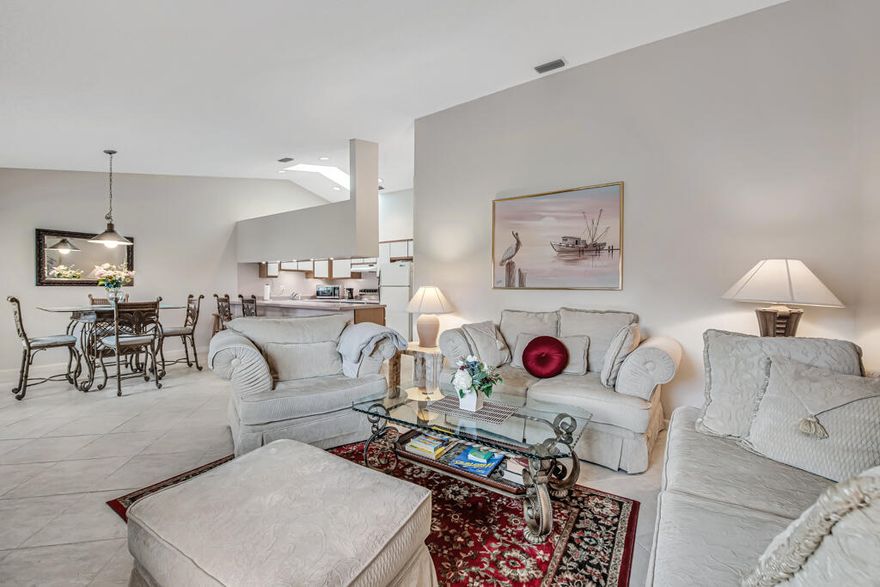 Welcome to one of Lantana's best-kept secrets — Redding Manor! This charming 21-unit all age community offers a peaceful setting with a pool, laundry, storage, and community room. This well kept fully furnished 2BR/1.5BA villa style condo is filled with natural light and features low HOA fee,  impact windows, a new roof and AC. Enjoy a spacious front patio perfect for dining or grilling. Located in a quiet neighborhood just minutes from the beach, shopping, and I-95, and within walking distance to Publix, Aldi, restaurants, shopping, and more. A perfect place to call home or your own South Florida getaway!