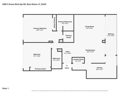 Tiny photo for 2000 S Ocean Boulevard #8-D, Boca Raton, FL 33432 (MLS # B26070924)
