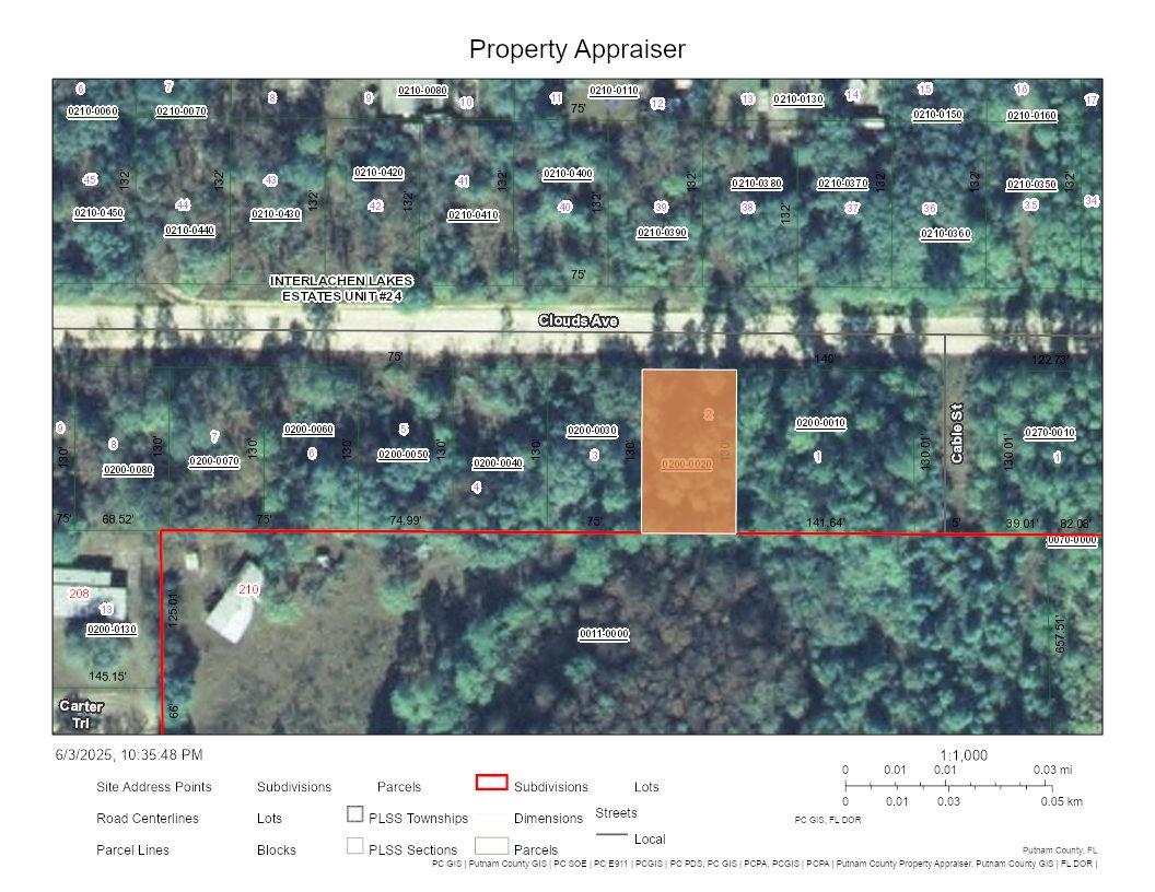 Build a home on this 0.22-acre lot in Interlachen Lakes Estates. Zoned R-2 for single-family or mobile home. Located in Flood Zone X with minimal flood risk. Electricity nearby; well and septic needed. Quiet area with lakes nearby for outdoor fun. Easy access via maintained dirt road. Owner financing available: $5,000 down and 5 payments of $1,000. No mortgage needed. Low taxes and no bank approval make this ideal for first-time buyers or investors. Interlachen offers a peaceful lifestyle and is close to Gainesville and Palatka. Information believed accurate but not guaranteed.