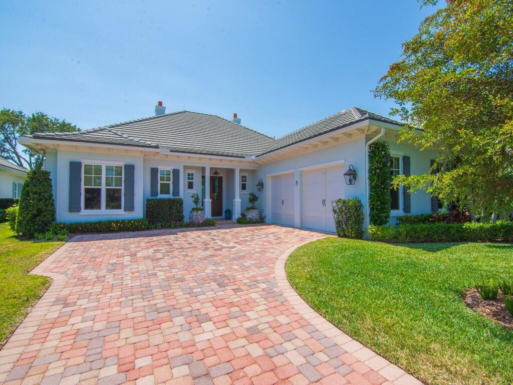 Rarely on the market! 2019 constructed, impeccably maintained home perfectly blends casual elegance with sophistication. The outstanding craftsmanship, soaring ceilings, attention to detail and the split floor plan create a feeling of serenity and peace. The well-appointed kitchen/family area and living room all open to the pool, which is surrounded by lush landscaping. Palm Island Plantation captures the best in Florida living. Residents can enjoy a short walk to the dock, fitness center, and private beach club. Private docks with lifts and beach cabanas maybe available for separate purchase.