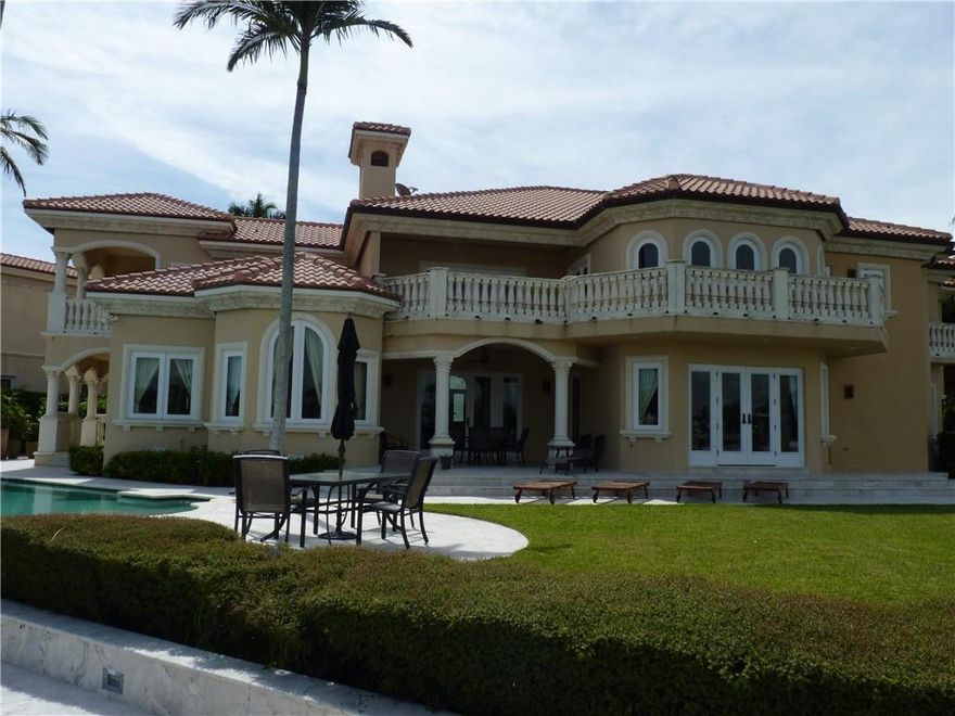 Remarkable position with over 250ft of deep water, ideal location for a yacht enthusiast. Panoramic wide water views of the Rio Barcelona, with wonderful outdoor space. Comfortable Tuscan inspired home, large ground floor master suite, with 2nd floor office. Chefs kitchen with gas range, spacious living and dining areas. Three additional 2nd floor bedrooms, plus maids quarters and cabana bath. Comfortably furnished, and impeccably maintained. Close to Las Olas and the beach, but beautifully secluded. THE best deep water home available for rent in Fort Lauderdale