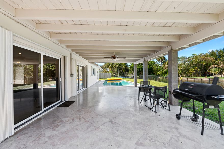 Spacious 5-bedroom, 3-bath single-family home for rent in a quiet, family-friendly neighborhood. This large home offers an open and comfortable layout with generous living spaces and plenty of room for families, guests, or a home office. Enjoy the best of South Florida living with a private backyard featuring a swimming pool and peaceful canal views. No garage.  Pool and yard maintenance are included in the rent, making it easy to enjoy the outdoor space without the hassle of upkeep. Conveniently located near schools, shopping, dining, and major roadways. Average utilities are approximately $300 per month for electricity and about $150 per month for water. Rentspree link https://apply.link/R18-T14