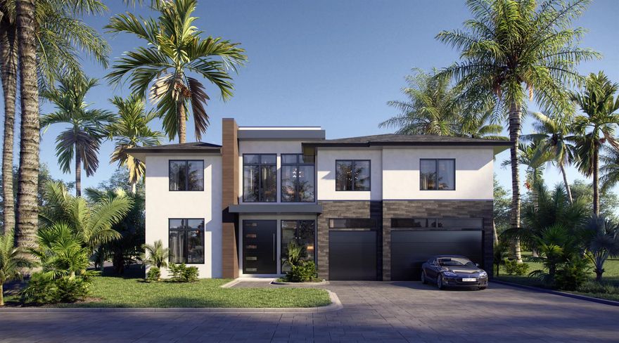 A contemporary twist, just two blocks from Boca's famed beaches! Construction has just begun, but there's still time to choose finishes.