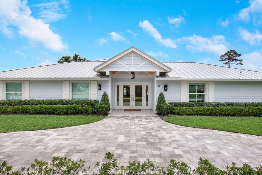 This is the Florida home of your dreams located within the charming, friendly community of Turtle Creek! With tropical breezes & views for days, this home is a pure delight to the senses. Next owners will enjoy a new metal roof w isoline insulation, fiber cement siding, all impact windows & doors, new dock w double lifts, holding 8K & 32K pounds. New pool, gorgeous marble decking, turf landscaping, firepit, fully fenced yard & putting green/chipper make this home perfect for entertaining. The kitchen is the heart of this home. Enjoy killer views from every room in the house. En-suite master, second bedroom & half bath are downstairs. Large 3rd bedroom and full bath up the spiral staircase. Minutes to amazing golf, tennis, beaches & incredible dining...and enjoy Martin County taxes!