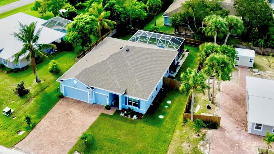 SOLD!!!!  A RARE FIND! 2022 SEBASTIAN POOL HOME has all the amenities w/NO HOA! AND 3 CAR GAR!!! 3/2/3 +LARGE DEN/FLEXROOM! OPEN CONCEPT, Kitchen opens to greatroom, living/dining /breakfast areas - a vibrant central hub perfect for living & entertaining. Ideal indoor-outdoor living w/2023 custom pool/deck & screen enclosed area! KITCHEN: SS appliances, pantry, granite CTs, Island seats 4. Large Bedroomsuite w/ensuite bathroom and large walk-in closet. 2 guest bedrooms. Wider paved driveway & FENCED backyard. +HYBRID SEPTIC w/2yr transferable Maint Contract. LOC: Mins drive to the Indian River w/fishing, boating launches and bbq stations-free to the public. Staycation and enjoy Sebastian's RIVERFRONT RESTAURANT ROW, eateries to fine dining, shopping, Sebastian River Hosp. MUST SEE VIDEO!