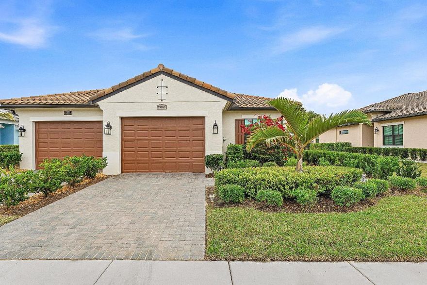 WATERVIEW 2 BEDROOM VILLA IN GATED GOLF COMMUNITY READY TO MOVE IN! A welcoming foyer opens to a desirable split floor plan in this solid CBS home. The bright white kitchen features an oversized island and spacious pantry, making it ideal for everyday living and entertaining. Relax on your private lanai and enjoy tranquil sparkling water views right from home. The community offers exceptional amenities and charming, sidewalk-lined streets for an active and connected lifestyle. Schedule your tour today!