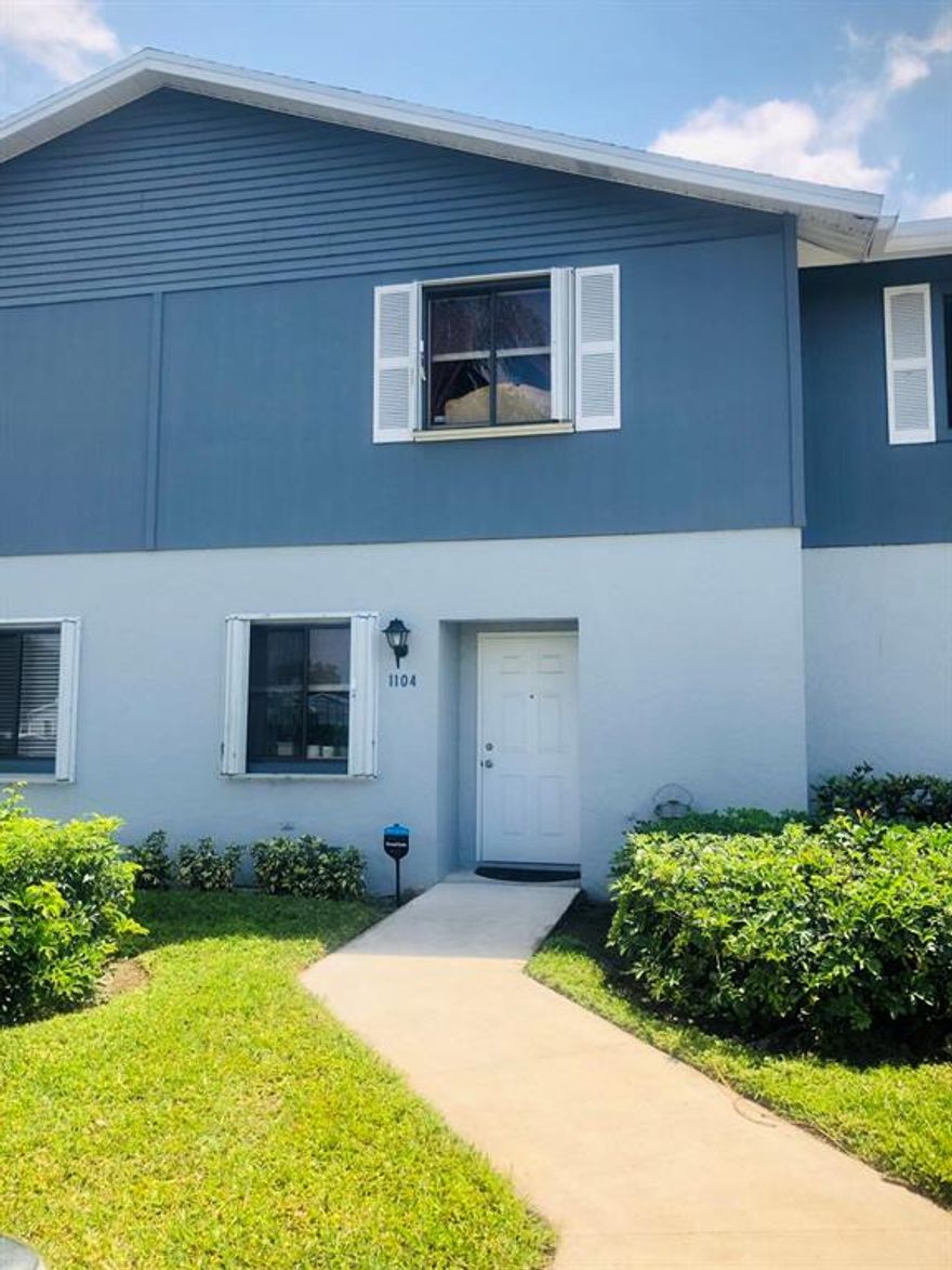 Come home to this gorgeously remodeled  townhome with 2 Master suites, 2.5 bathrooms, screened patio, and private back yard area. New wood floors lower level and both rooms, carpet on stairs, Tile in Bathrooms. Updated Kitchen with Brand new appliances, updated bathrooms, fresh interior paint throughout, w/d hook up on patio area, accordion shutters, lots of closet and storage space through out, close to pool, club house, and amenities. 55+ community. HOA maintains roof and common areas