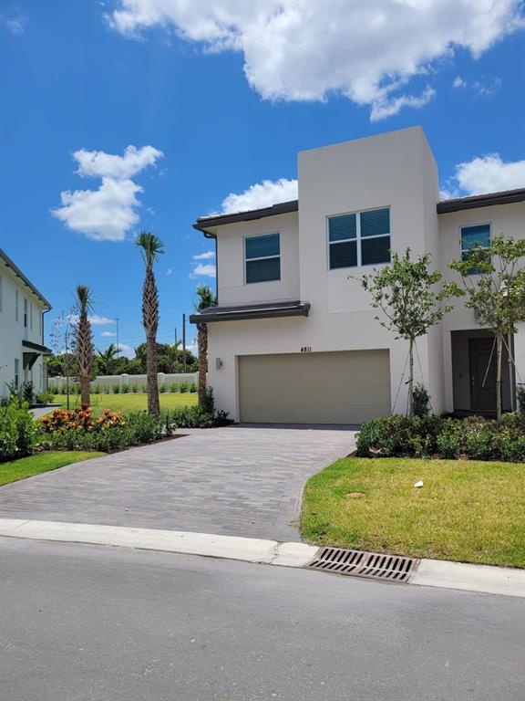 This brand new townhome features three spacious bedrooms, two and a half bathrooms and a modern open-concept kitchen with high quality finishes and appliances. This property comes with views of the backyard and patio that can be enjoyed from the luminous dining room space. It is located in a friendly and quiet gated neighborhood, with a beautiful pool, gym and barbecue area. Lawn care included. Landlord will require tenant to obtain renter's insurance prior to moving in. One pet up to 30 pounds allowed, no aggressive breeds. No Association approval needed at this time, can move in immediately.